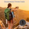 5-in-1 Wearable Waist Clip Fan – 10,000mAh, 5 Speeds, Flashlight & Hands-Free Turbo Cooling for Camping, Travel, Job Sites