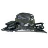 Outdoor Wide Brim Sun Hat with 2 Solar Rechargeable Fans – UPF50+, 3 Speeds, Breathable Waterproof Mesh for Hiking & Camping