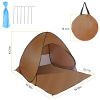 Pop-Up Beach Tent Sun Shade Shelter – Anti-UV, Waterproof with Net Window & Storage Bag for 2-3 People