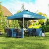 10' x 10' Pop-Up Canopy Tent - UV50+ Sun Shelter with Sidewalls & Wheeled Bag