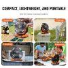 VEVOR Portable Rechargeable Fan with LED Lantern – 4 Speeds, Auto Swivel, Timer & USB for Travel, Home & Camping