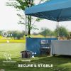 10' x 10' Pop-Up Canopy Tent - UV50+ Sun Shelter with Sidewalls & Wheeled Bag