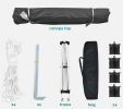 10'x10' EZ Pop Up Canopy with 4 Removable Sidewalls, Carry Bag & Weight Bags
