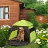 PawHut Extra Large Portable Dog Camping Tent – Green, with Carrying Bag for Beach, Backyard & Home