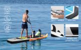 Touring Inflatable Paddle Board SUP – Includes Paddle, Backpack, Pump & Leash