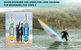 Touring Inflatable Paddle Board SUP – Includes Paddle, Backpack, Pump & Leash