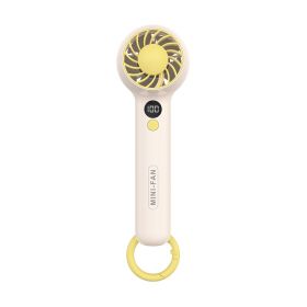 KOOLMAAX 2023 Mini Portable Fan – Stylish Summer Essential for Cool Breeze Indoors & Outdoors (Color: Yellow)