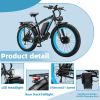 KETELES Electric Bike – 48V 23AH Dual 1000W Motors, 26"x4.0 MTB