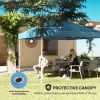 10' x 10' Pop-Up Canopy Tent - UV50+ Sun Shelter with Sidewalls & Wheeled Bag