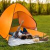 Pop-Up Beach Tent Sun Shade Shelter – Anti-UV, Waterproof with Net Window & Storage Bag for 2-3 People
