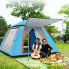 4–5 Person Pop-Up Camping Tent – Instant Setup, Waterproof with Mosquito Net Windows