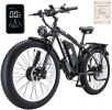 KETELES Electric Bike – 48V 23AH Dual 1000W Motors, 26"x4.0 MTB