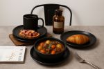 12-Piece Stoneware Dinnerware Set – Microwave & Dishwasher Safe, Non-Toxic, Stackable