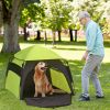 PawHut Extra Large Portable Dog Camping Tent – Green, with Carrying Bag for Beach, Backyard & Home