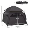 PawHut Extra Large Portable Dog Camping Tent – Green, with Carrying Bag for Beach, Backyard & Home