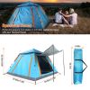 4–5 Person Pop-Up Camping Tent – Instant Setup, Waterproof with Mosquito Net Windows