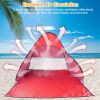 Pop-Up Beach Tent Sun Shade Shelter – Anti-UV, Waterproof with Net Window & Storage Bag for 2-3 People