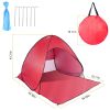 Pop-Up Beach Tent Sun Shade Shelter – Anti-UV, Waterproof with Net Window & Storage Bag for 2-3 People