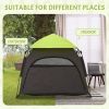 PawHut Extra Large Portable Dog Camping Tent – Green, with Carrying Bag for Beach, Backyard & Home