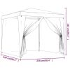 Party Tent with 4 Mesh Sidewalls
