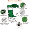 Foldable Beach Canopy Chair with Sun Protection