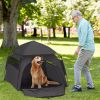 PawHut Extra Large Portable Dog Camping Tent – Green, with Carrying Bag for Beach, Backyard & Home