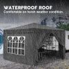 10'x10' EZ Pop Up Canopy with 4 Removable Sidewalls, Carry Bag & Weight Bags
