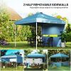 10' x 10' Pop-Up Canopy Tent - UV50+ Sun Shelter with Sidewalls & Wheeled Bag