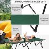2-Person Folding Camp Cot - 50" Wide Elevated Sleeping Bed
