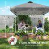 10' x 10' Pop-Up Canopy Tent - UV50+ Sun Shelter with Sidewalls & Wheeled Bag