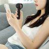 Portable Rechargeable Handheld Fan – Quiet Personal Desk & Phone Holder Fan with 3 Speeds & Removable Base