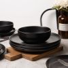 12-Piece Stoneware Dinnerware Set – Microwave & Dishwasher Safe, Non-Toxic, Stackable