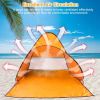 Pop-Up Beach Tent Sun Shade Shelter – Anti-UV, Waterproof with Net Window & Storage Bag for 2-3 People