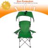 Foldable Beach Canopy Chair with Sun Protection