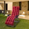 71" x 22" Plus Chaise Lounger Cushion - Outdoor Patio Recliner Pad