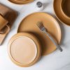 12-Piece Stoneware Dinnerware Set - Microwave & Dishwasher Safe for 4