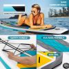 Touring Inflatable Paddle Board SUP – Includes Paddle, Backpack, Pump & Leash