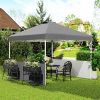 10' x 10' Pop-Up Canopy Tent - UV50+ Sun Shelter with Sidewalls & Wheeled Bag