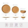 12-Piece Stoneware Dinnerware Set - Microwave & Dishwasher Safe for 4