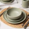 12-Piece Stoneware Dinnerware Set – Microwave & Dishwasher Safe, Non-Toxic, Stackable