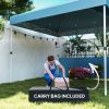 10' x 10' Pop-Up Canopy Tent - UV50+ Sun Shelter with Sidewalls & Wheeled Bag