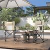 Folding Rocking Camping Chairs - Portable with Headrest, Cooler & Cup Holder