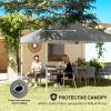 10' x 10' Pop-Up Canopy Tent - UV50+ Sun Shelter with Sidewalls & Wheeled Bag
