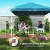 10' x 10' Pop-Up Canopy Tent - UV50+ Sun Shelter with Sidewalls & Wheeled Bag