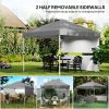 10' x 10' Pop-Up Canopy Tent - UV50+ Sun Shelter with Sidewalls & Wheeled Bag