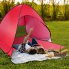 Pop-Up Beach Tent Sun Shade Shelter – Anti-UV, Waterproof with Net Window & Storage Bag for 2-3 People