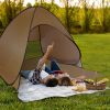 Pop-Up Beach Tent Sun Shade Shelter – Anti-UV, Waterproof with Net Window & Storage Bag for 2-3 People