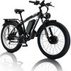 KETELES Electric Bike – 48V 23AH Dual 1000W Motors, 26"x4.0 MTB