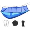 Camping Hammock with Net – Lightweight, 440 lb Capacity, Single/Double Size with Straps & Carry Bag