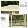 Outsunny Pop-Up Camping Canopy Gazebo – Screen Shelter Party Tent, 1-Person Easy Setup with Ventilating Mesh & Carry Bag